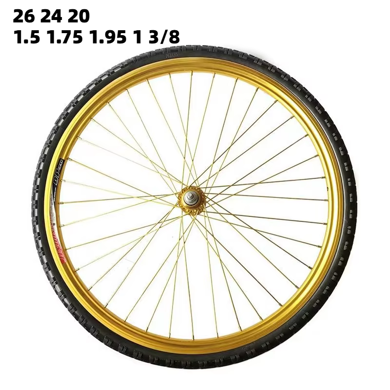 Pneu solide de vélo 20/22/24/26 pouces x1.50/1.95/1 3/8 26 pouces