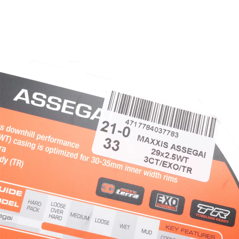MAXXIS ASSEGAI pneus de vélo Anti-crevaison d'origine sans tube prêt EXO 27.5 29 pour toutes les conditions de descente enduro de sentier