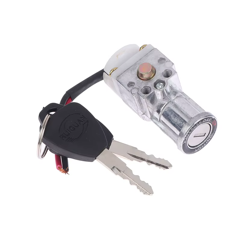 1x serrure de batterie 2x clé plus grande tête Type vélo électrique allumage marche/arrêt interrupteur à clé charge