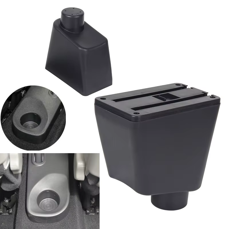 Boîte d'accoudoir de voiture pour Renault Clio 4 Captur Clio 3 III IV avec porte-gobelet, rangement, USB et cendrier – Accessoire