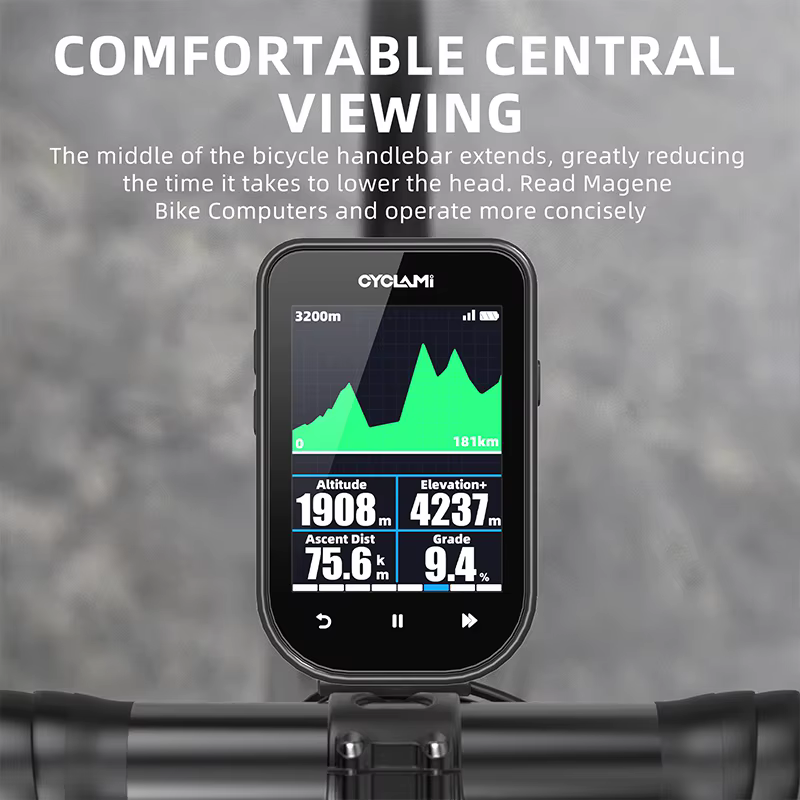 CYCLAMI support de guidon de vélo à montage avant étendu pour adaptateur NiteRider caméra d'action sportive Garmin XOSS G + IGSPORT RAVEMEN