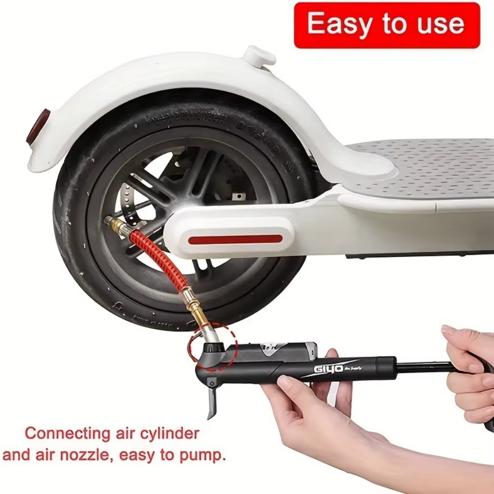 1 tube d'extension pratique pour gonflage de pneus de trottinette électrique