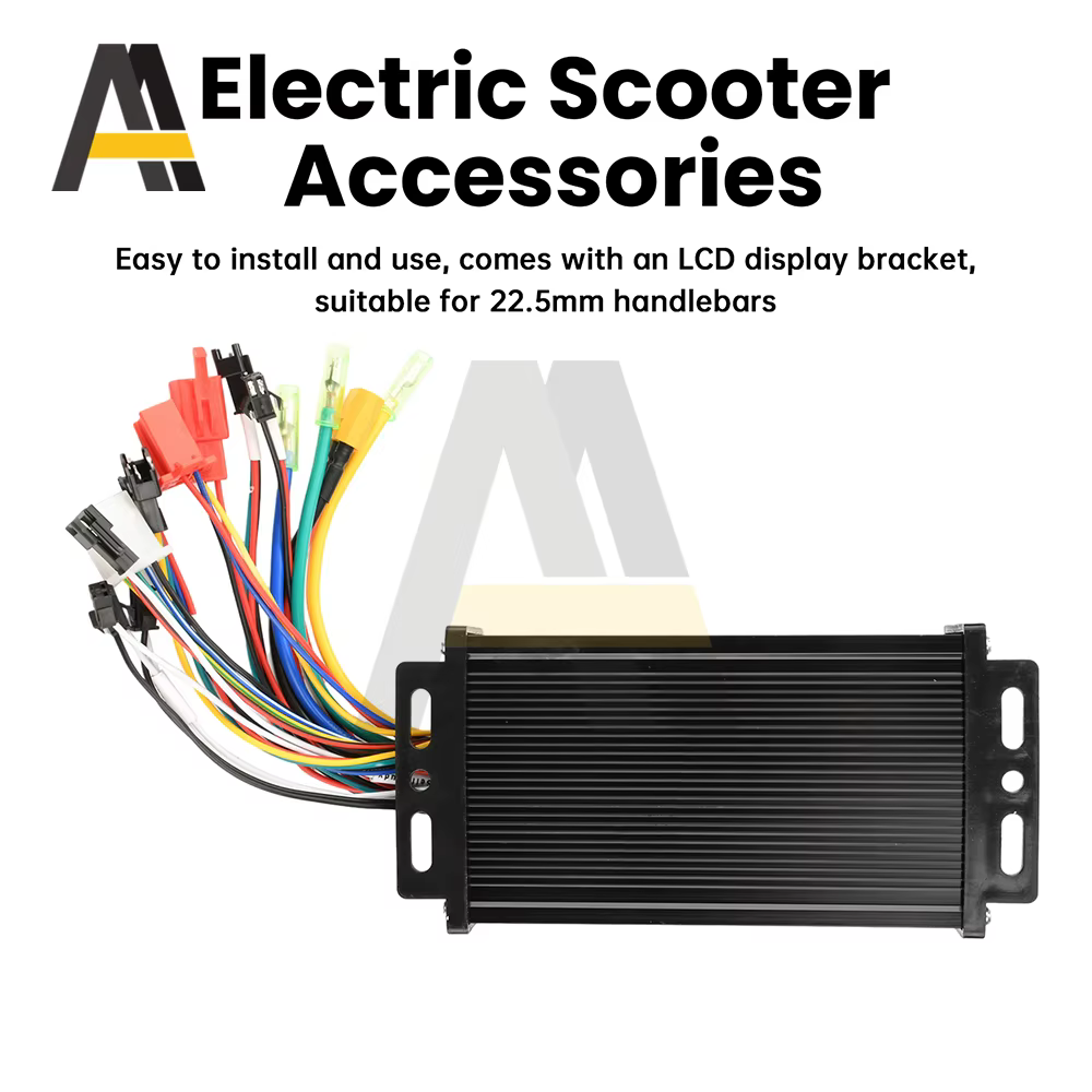 Contrôleur de moteur sans balais à onde sinusoïdale 36V 48V 30A 750W 1000W 1500W pour vélo électrique + Kit d'affichage