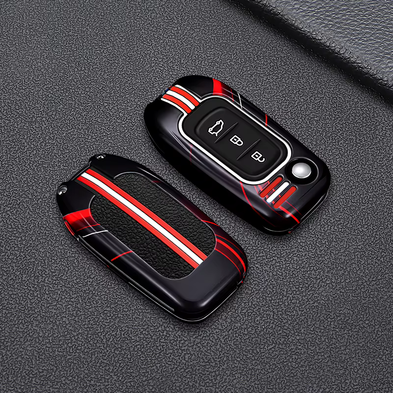 Coque de clé de voiture adaptable pour Renault Dongfeng Koleos, Koleos E, Captur EX1, étui de remplacement pour clé de voiture avec boucle