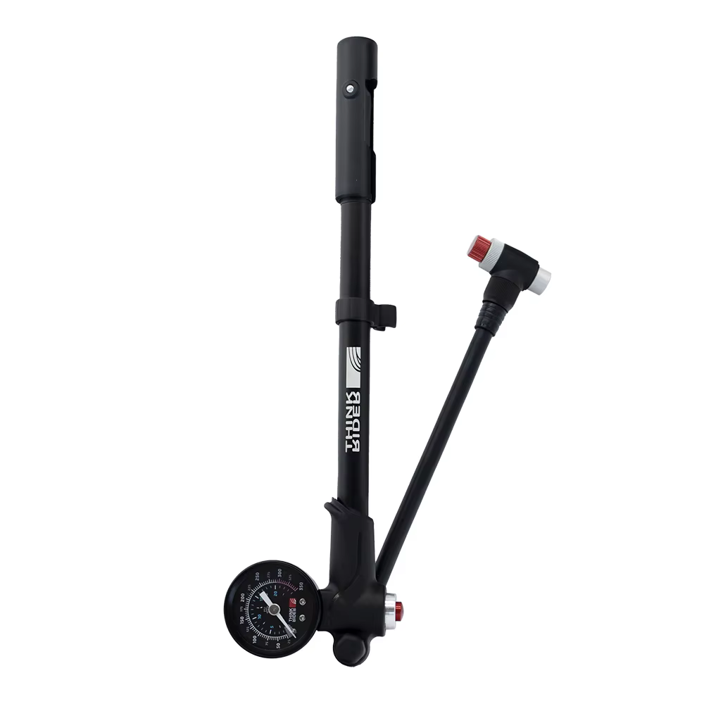 Pompe à air de vélo Portable haute pression 350psi avec jauge pour fourche et Suspension arrière amortisseur