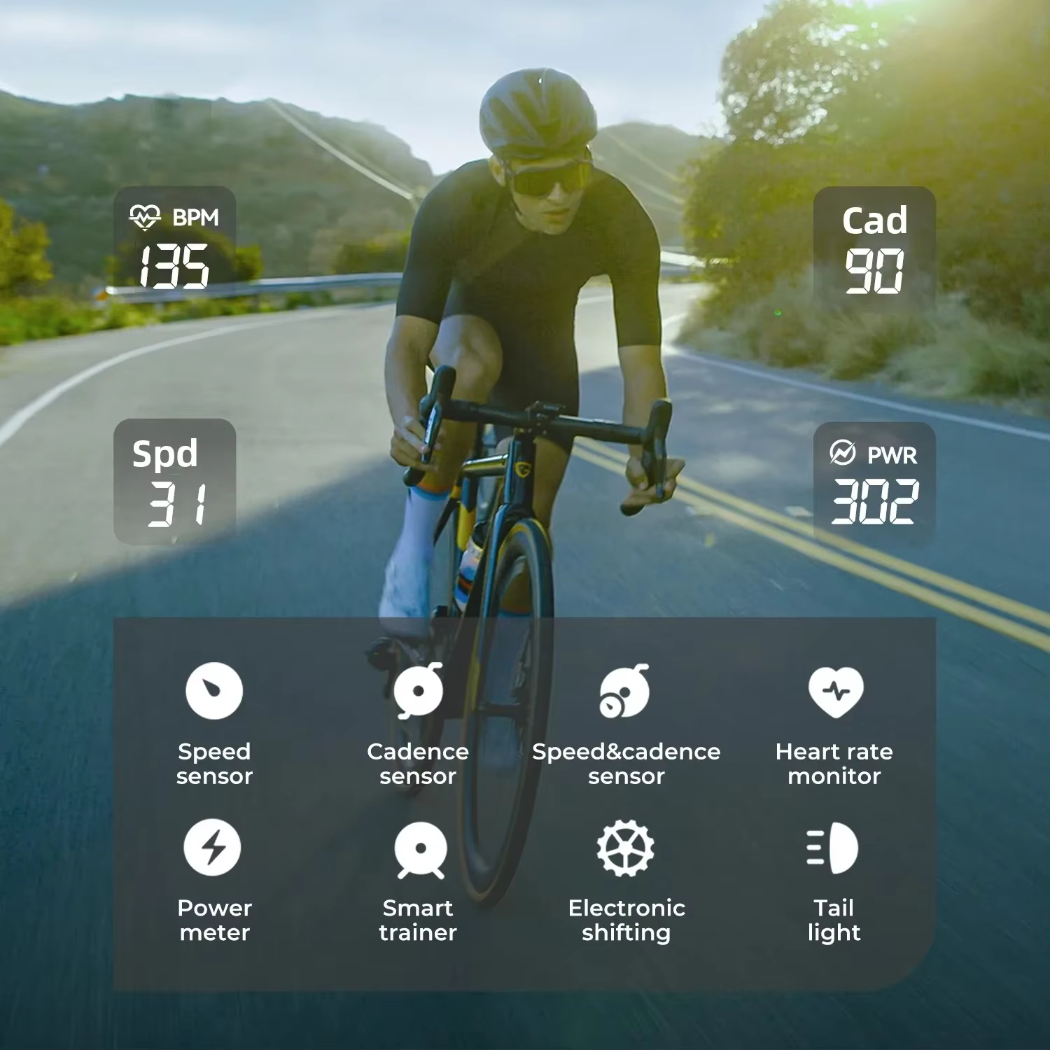 Ordinateur de vélo GPS GEOID