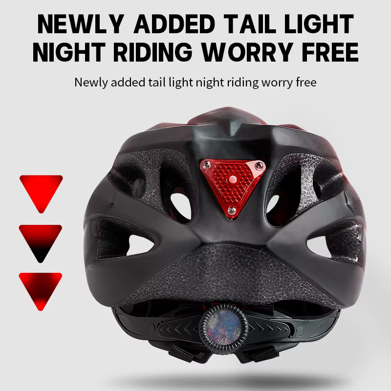 Casque de vélo adulte X-TIGER avec feu arrière LED