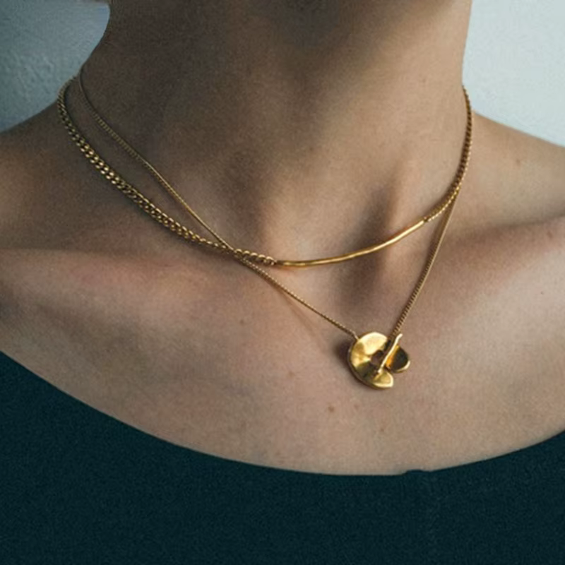 Collier pendentif à deux méthodes de port pour femme, accessoires de bijoux fantaisie, style populaire féminin, cadeau de fête, offre spéciale