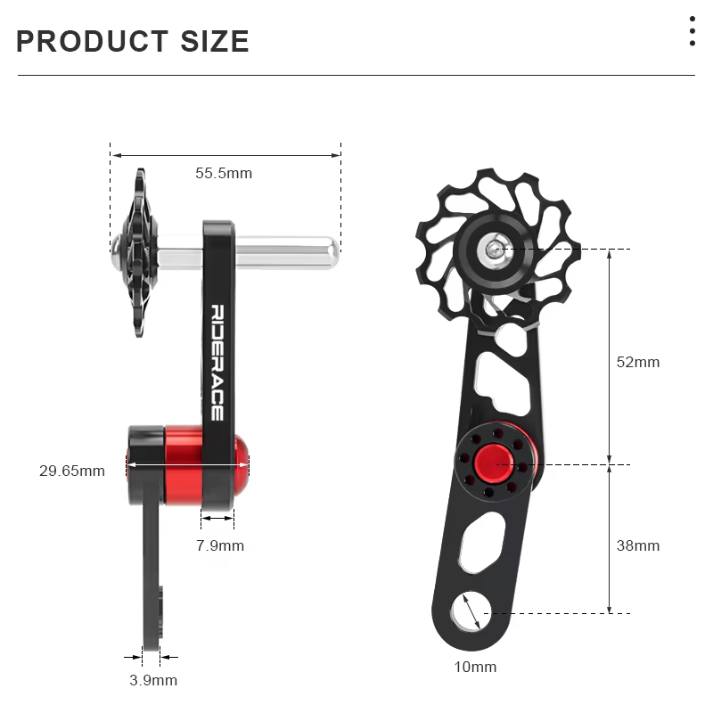 Tendeur de chaîne de vélo en alliage d'aluminium