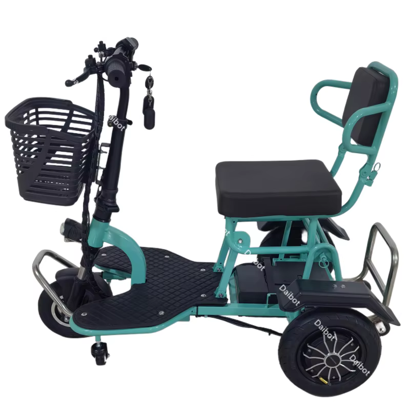 Tricycle électrique pliant pour Scooter de mobilité de voyage adulte avec batterie amovible serrure antivol 700W