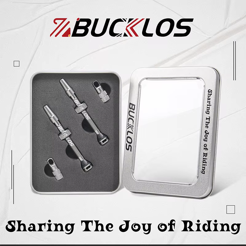 BUCKLOS 40mm vannes de vélo Tubeless 44mm