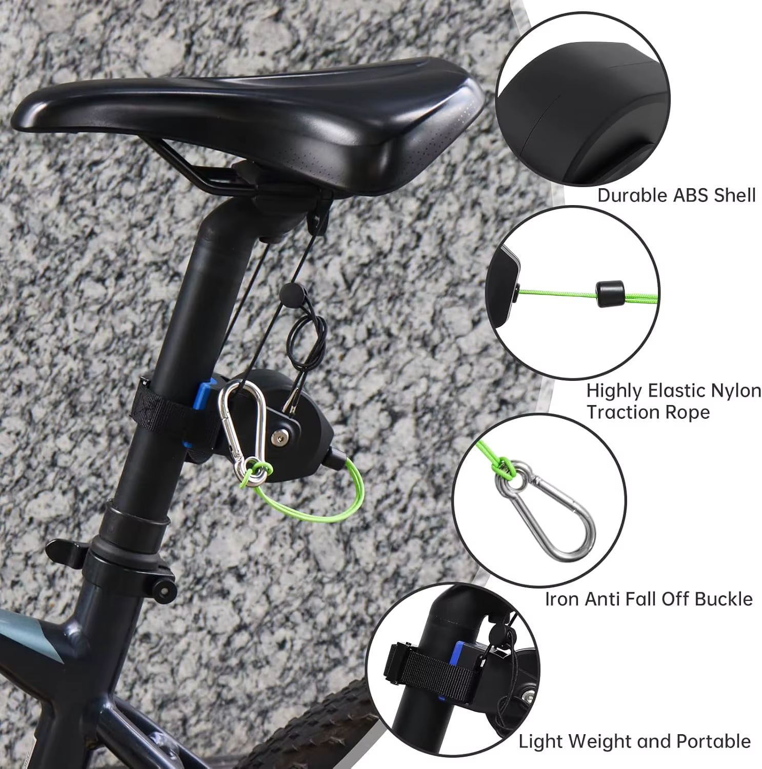 Remorque de vélo extensible - Système