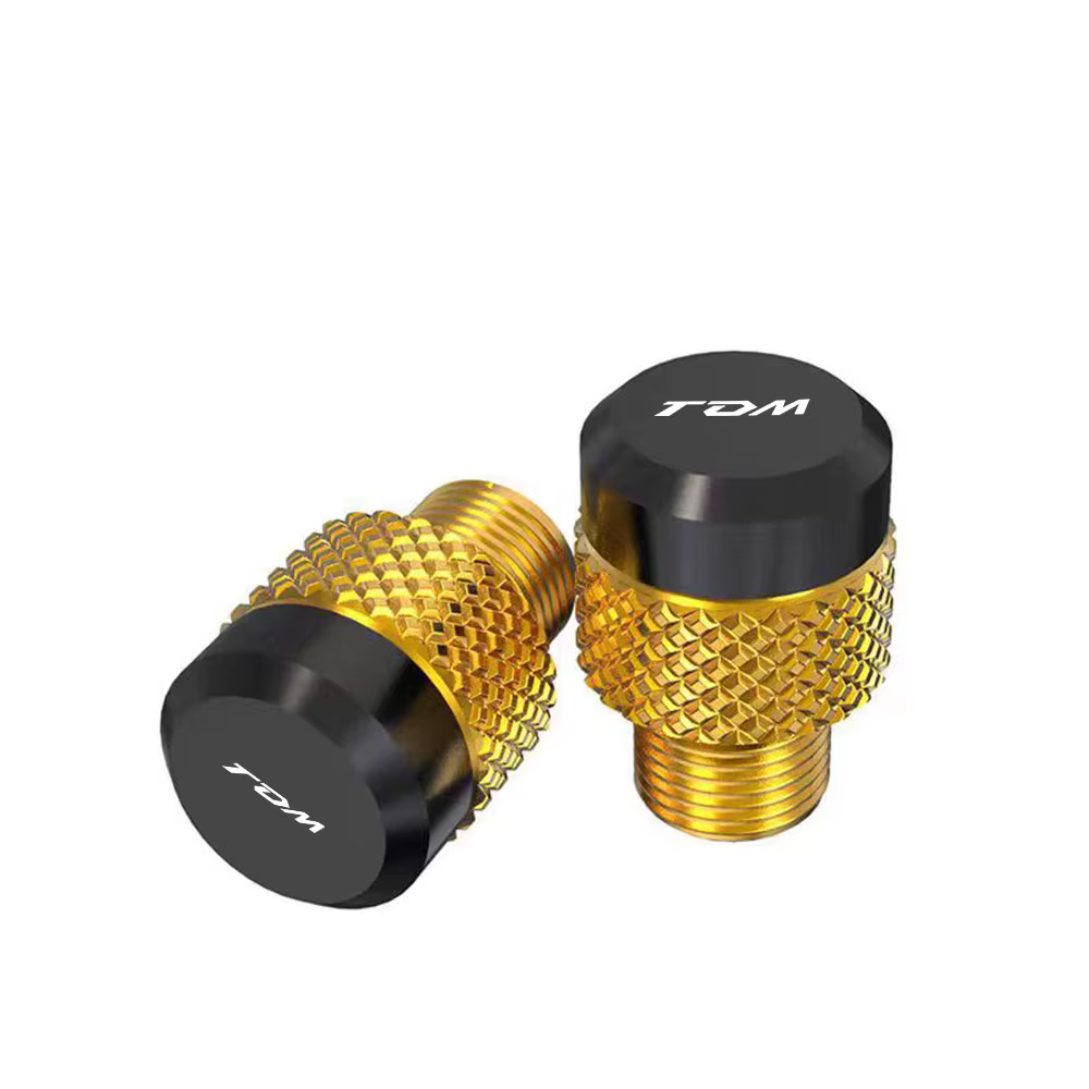 Boulons à vis en aluminium pour moto, trou de miroir, bouchons, capuchon, Yamaha TDM 850, 900, TDM850, TDM toutes les années, accessoires, M10 * 1.25
