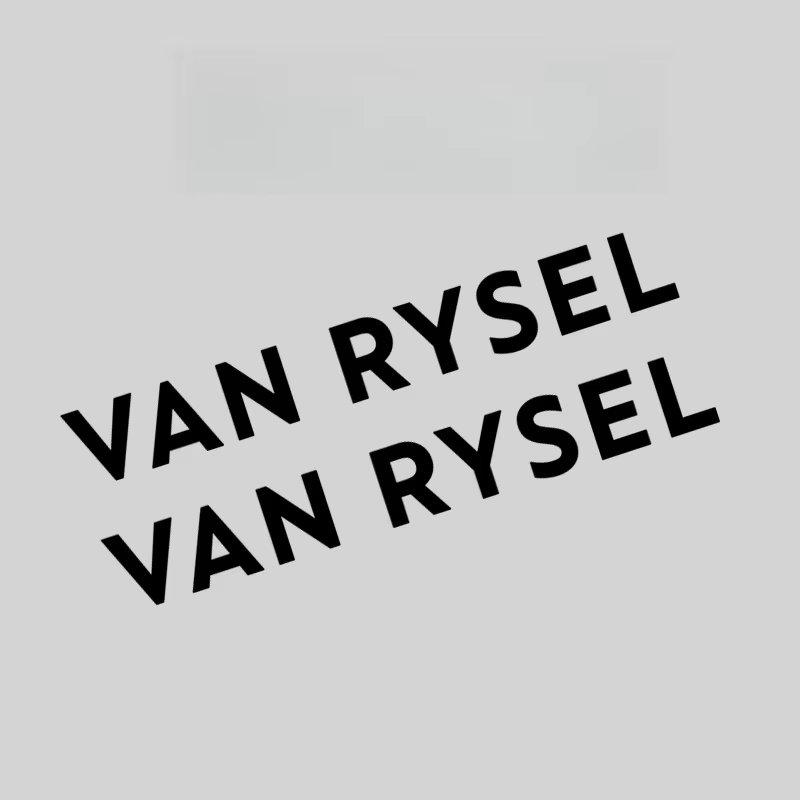 Autocollant réfléchissant pour cadre de vélo de route VAN RYSEL