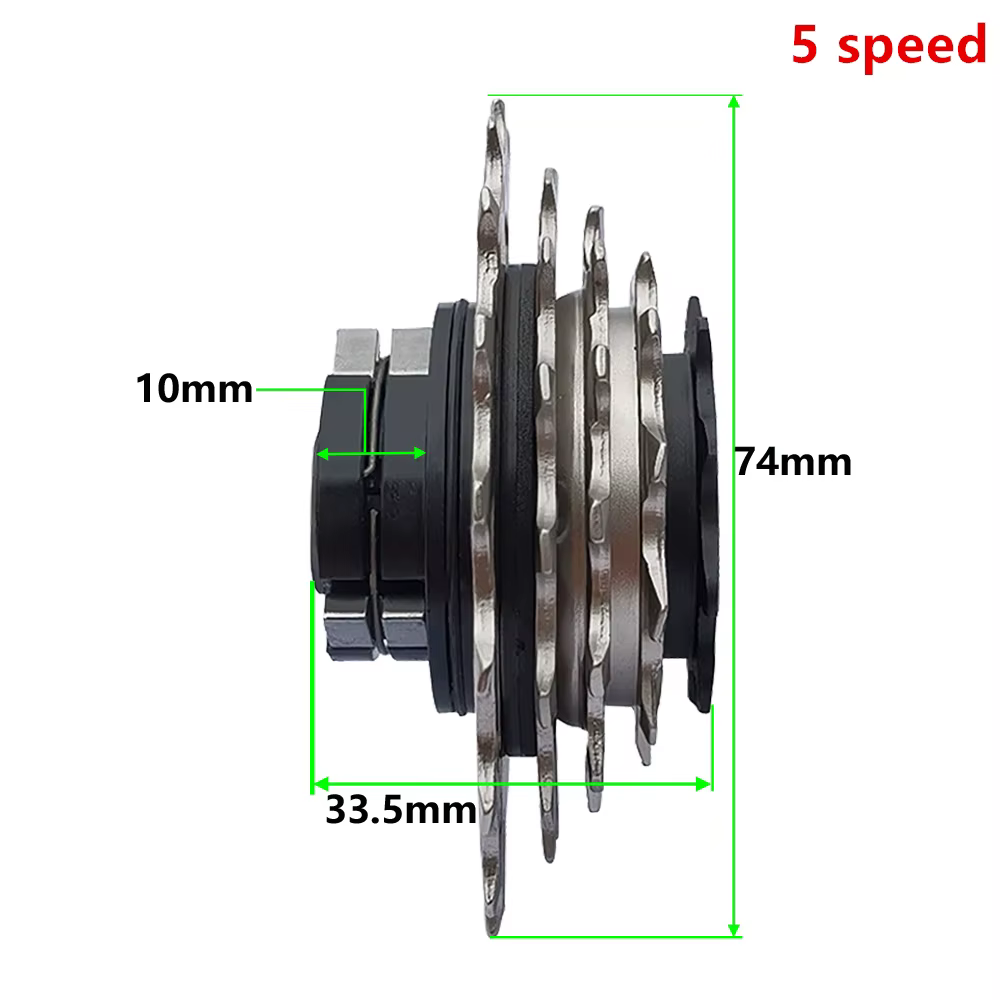 Cassette à 3/5 vitesses pour vélo pliant