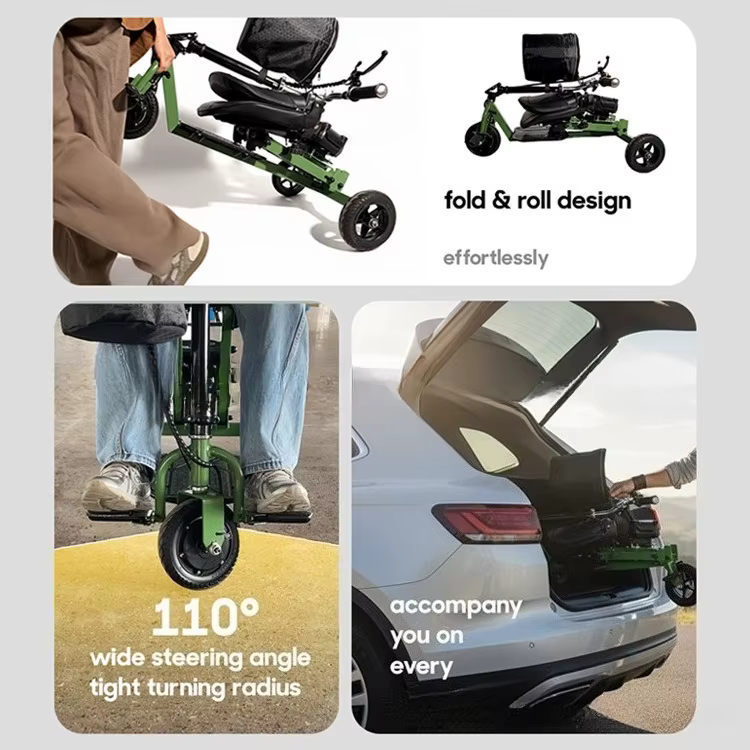 Scooter électrique pliable léger à 4 roues