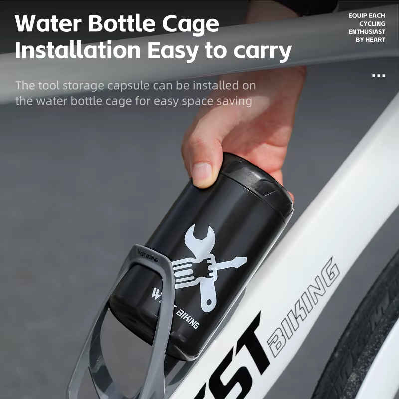 WEST BIKING – Capsule de rangement pour outils de réparation de vélo