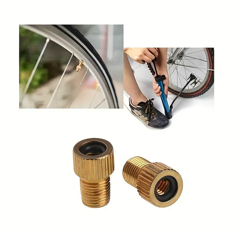 Convertisseur de valve de vélo 4 pièces