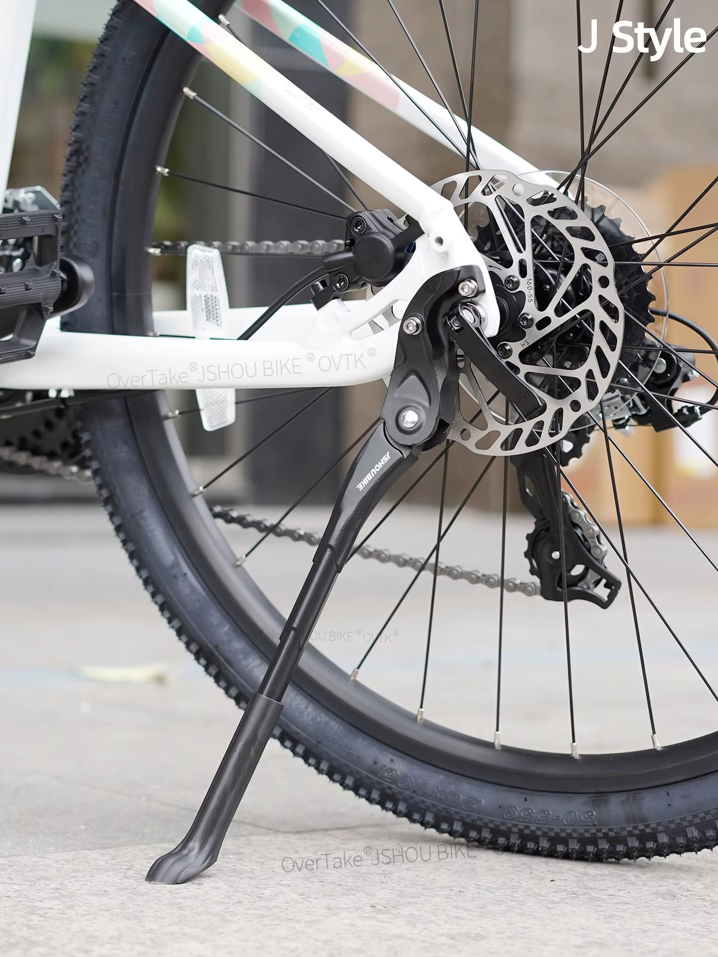 JSHOUBIKE Nouvelle génération de béquille de vélo réglable en alliage d'aluminium pour GIANT ATX XTC MARIN TREK