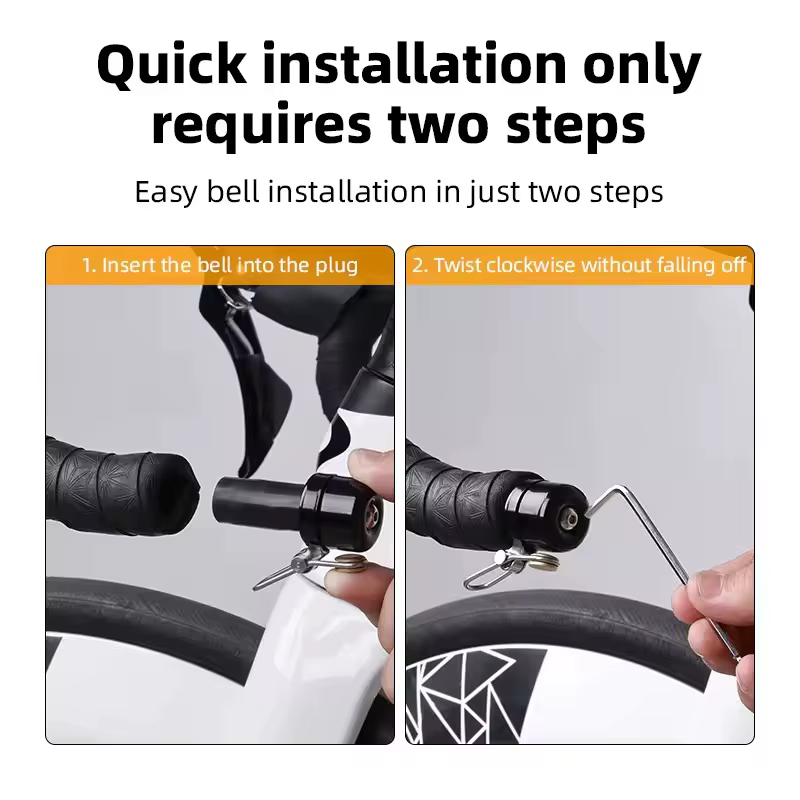 Sonnette de vélo, guidon de vélo d'autoroute