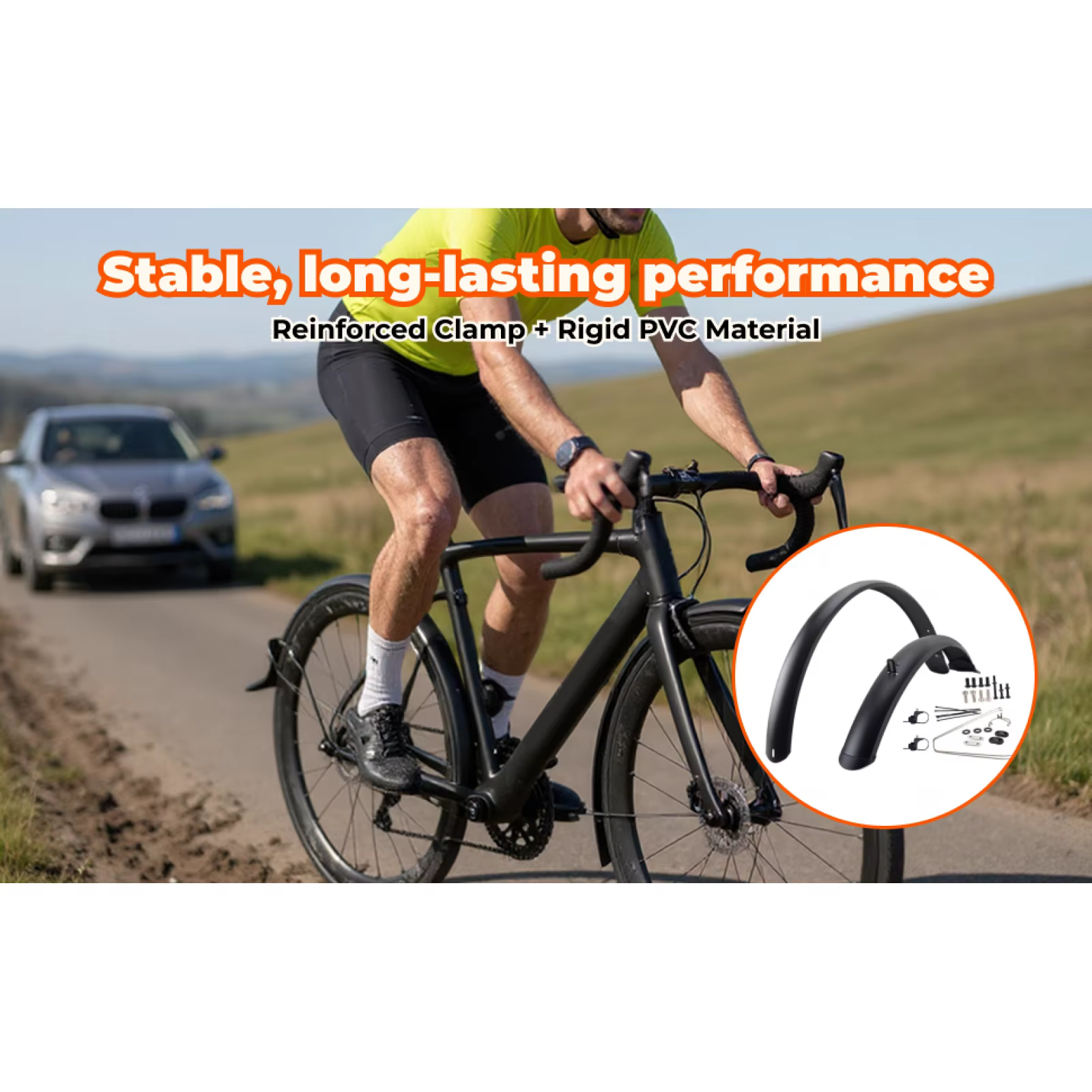 Ensemble de garde-boue pour vélo pour protection avant et arrière
