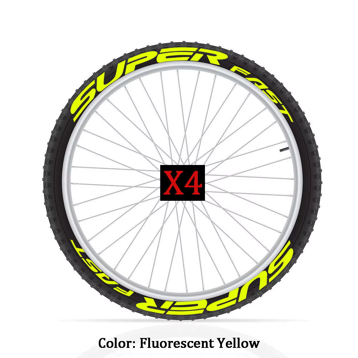 Autocollants lumineux pour jantes de vélo
