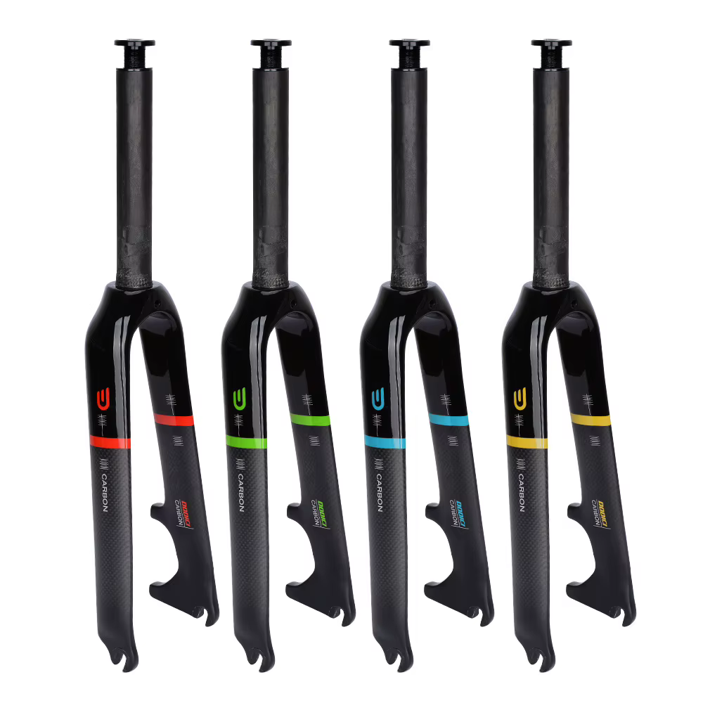 Fourche de frein à disque avant en fibre de carbone pour vélo pliant