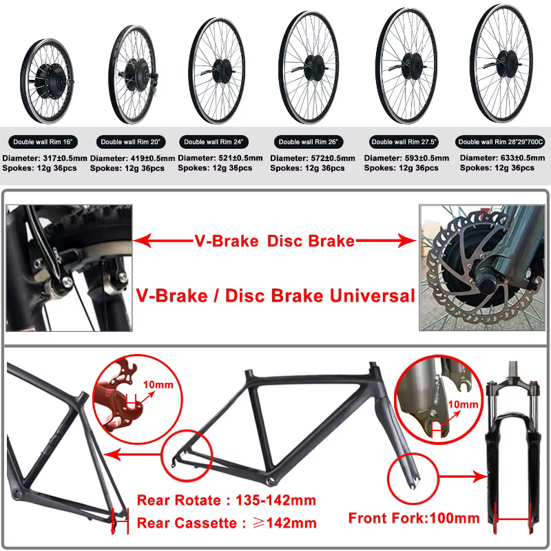 Kit de conversion de vélo électrique