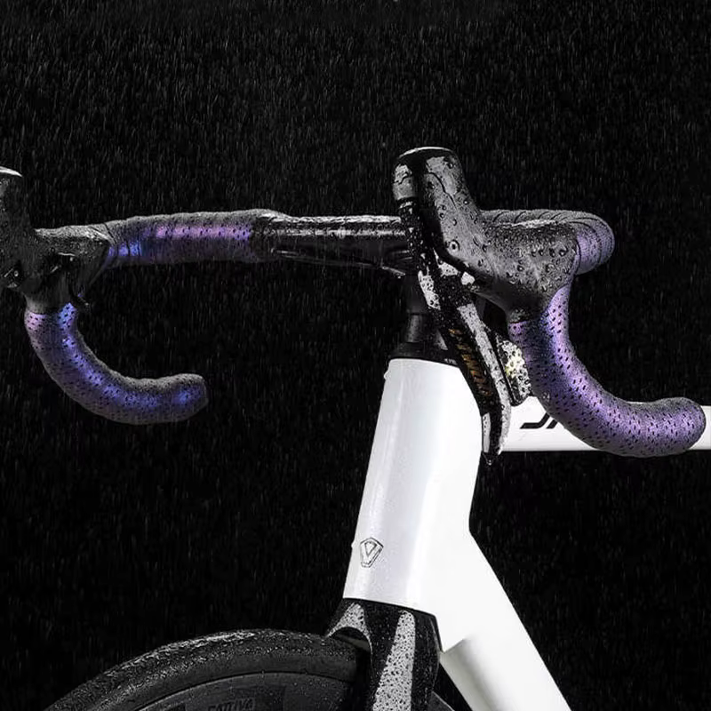 Ruban de guidon de vélo en silicone antidérapant et antichoc