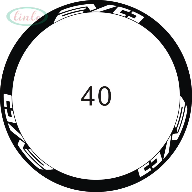 Autocollants décoratifs pour jantes de vélo de course 700c (12 pièces/2 roues/ensemble)