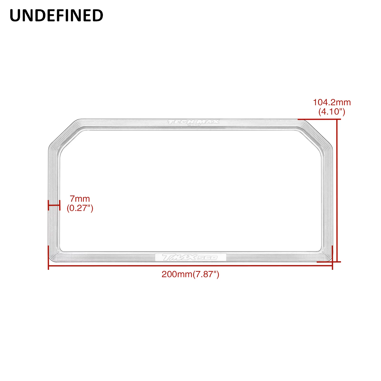 Cadre d'instrument en aluminium pour moto