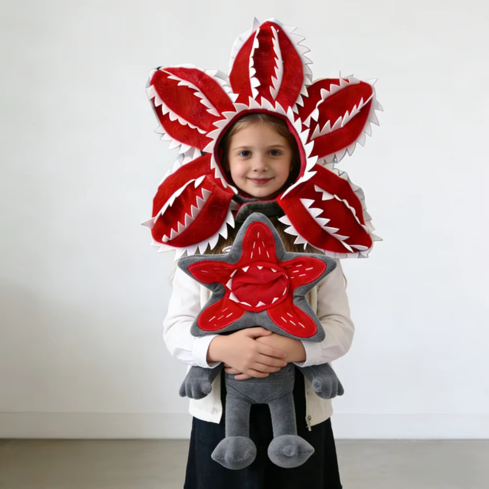 Chapeau de personnage de dessin animé 2026 pour cosplay, accessoire mignon d'Halloween pour animaux de compagnie, chapeau de dessin animé Demogorgon, cadeau pour enfants