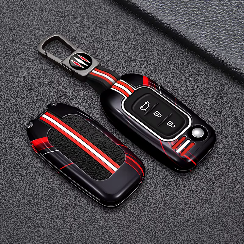 Coque de clé de voiture adaptable pour Renault Dongfeng Koleos, Koleos E, Captur EX1, étui de remplacement pour clé de voiture avec boucle