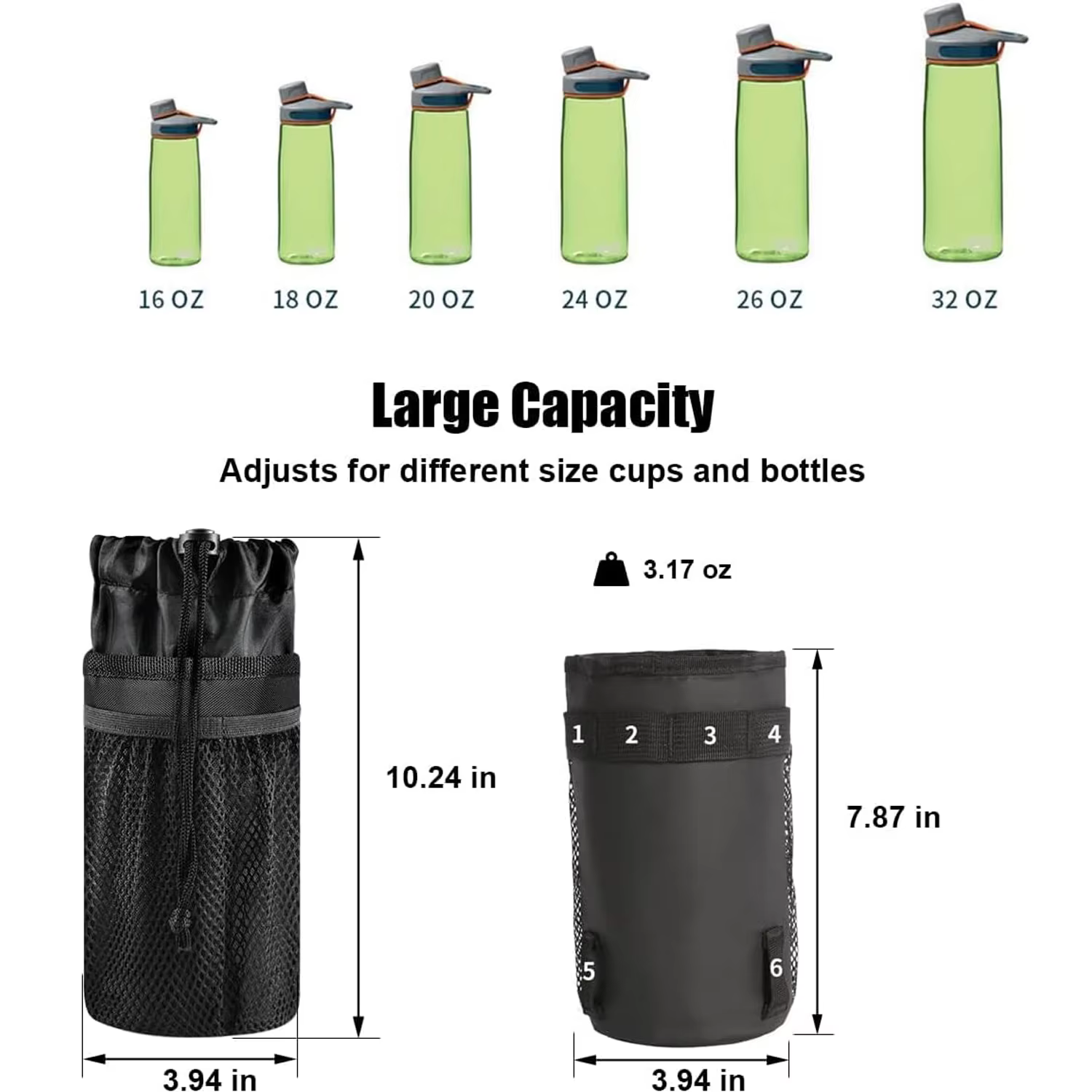 Sac porte-bouteille d'eau de vélo isolé avec rangement pour téléphone