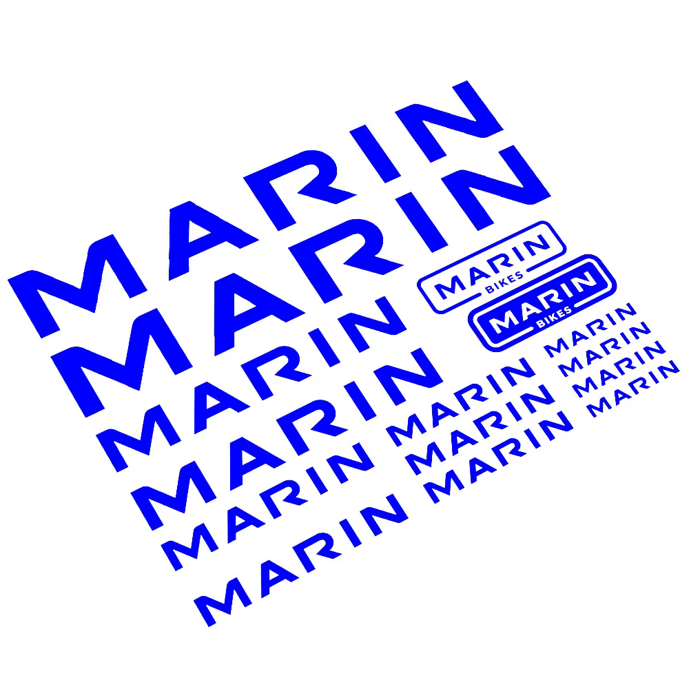 Autocollants de remplacement pour cadre de vélo Marin