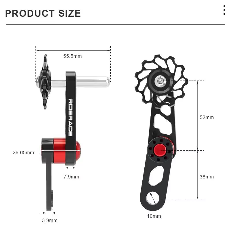 RIDERACE stabilisateur de chaîne de vélo Guide