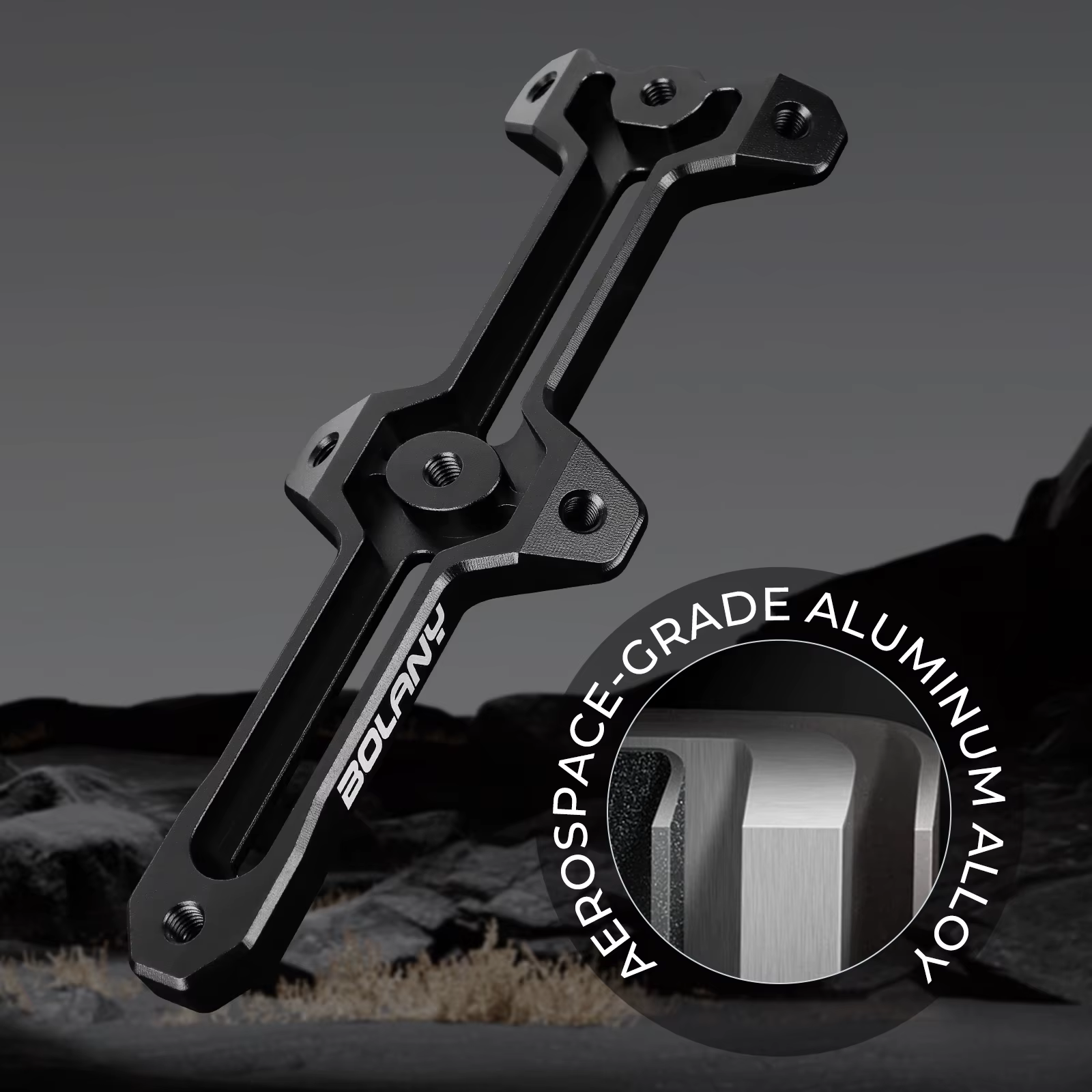 BOLANY Double tête vélo porte-bidon support d'extension en alliage d'aluminium VTT cadre tasse d'eau bouilloire support cadre d'extension