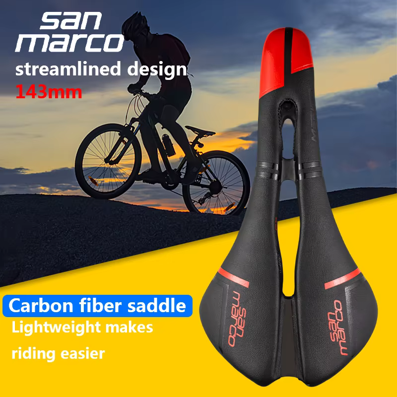 SAN MARCO mantra selle en fibre de carbone pour vélo de route 143mm Ultra-léger respirant hommes femmes