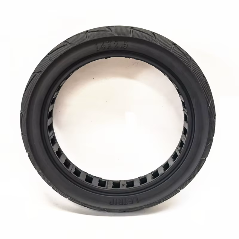 14 pouces 14x2.50 Ebike pneu solide pour vélo électrique remplacement pneus en caoutchouc accessoires