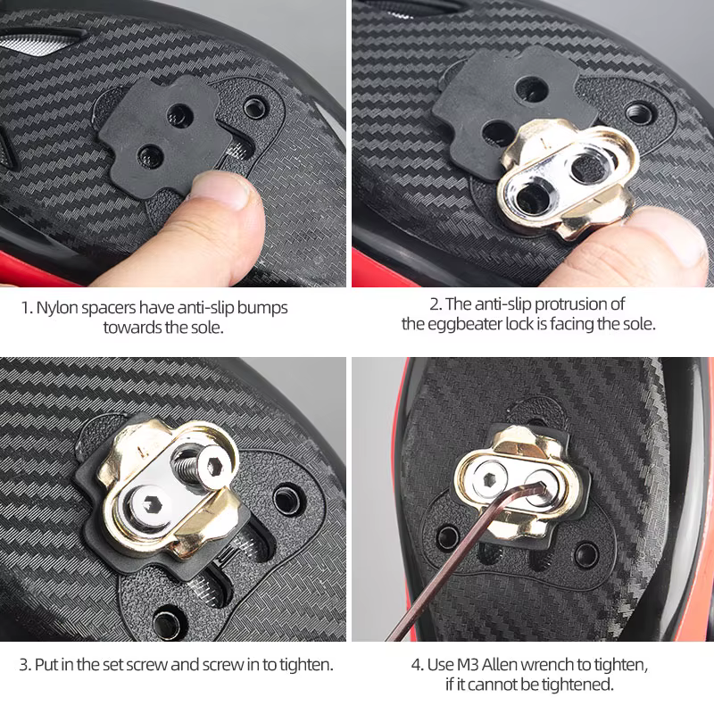 Pédales de vélo de montagne Premium, crampons pour manivelle, accessoires de vtt en cuivre, batteur d'œufs, maillet intelligent