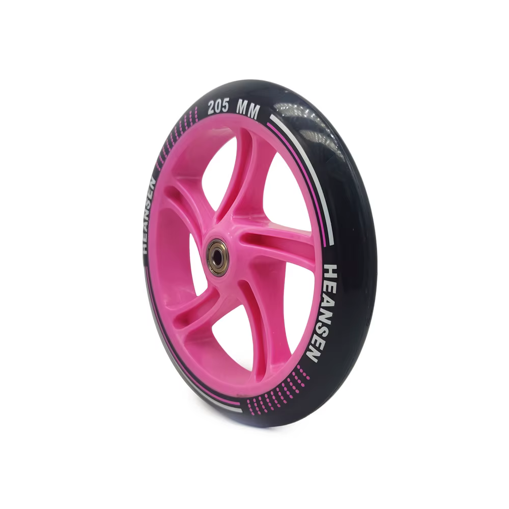 【205mm 175mm 145mm】 grandes roues de Scooter 20.5cmX4cm diamètre roue de chariot 145/175mm x 30mm PU Durable avec roulement