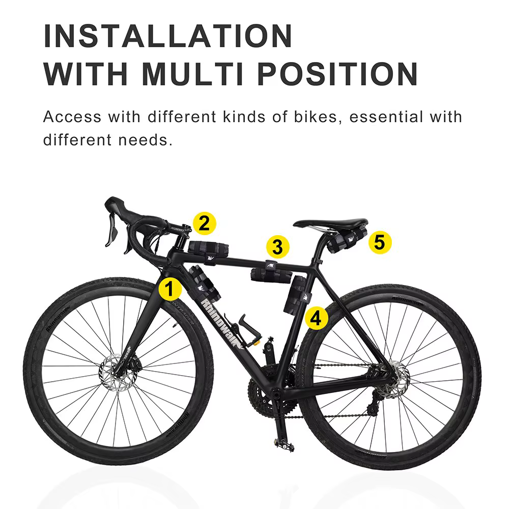 Rhinowalk Vélo Outil Sac Avant Top Tube Cadre Sac De Selle Burrito Pack Pochette