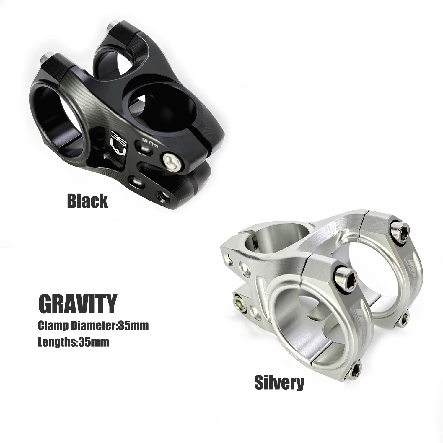 Potence de vélo, 35 mm, en alliage d'aluminium usiné CNC, accessoire de vélo pour VTT freeride, descente et cross-country