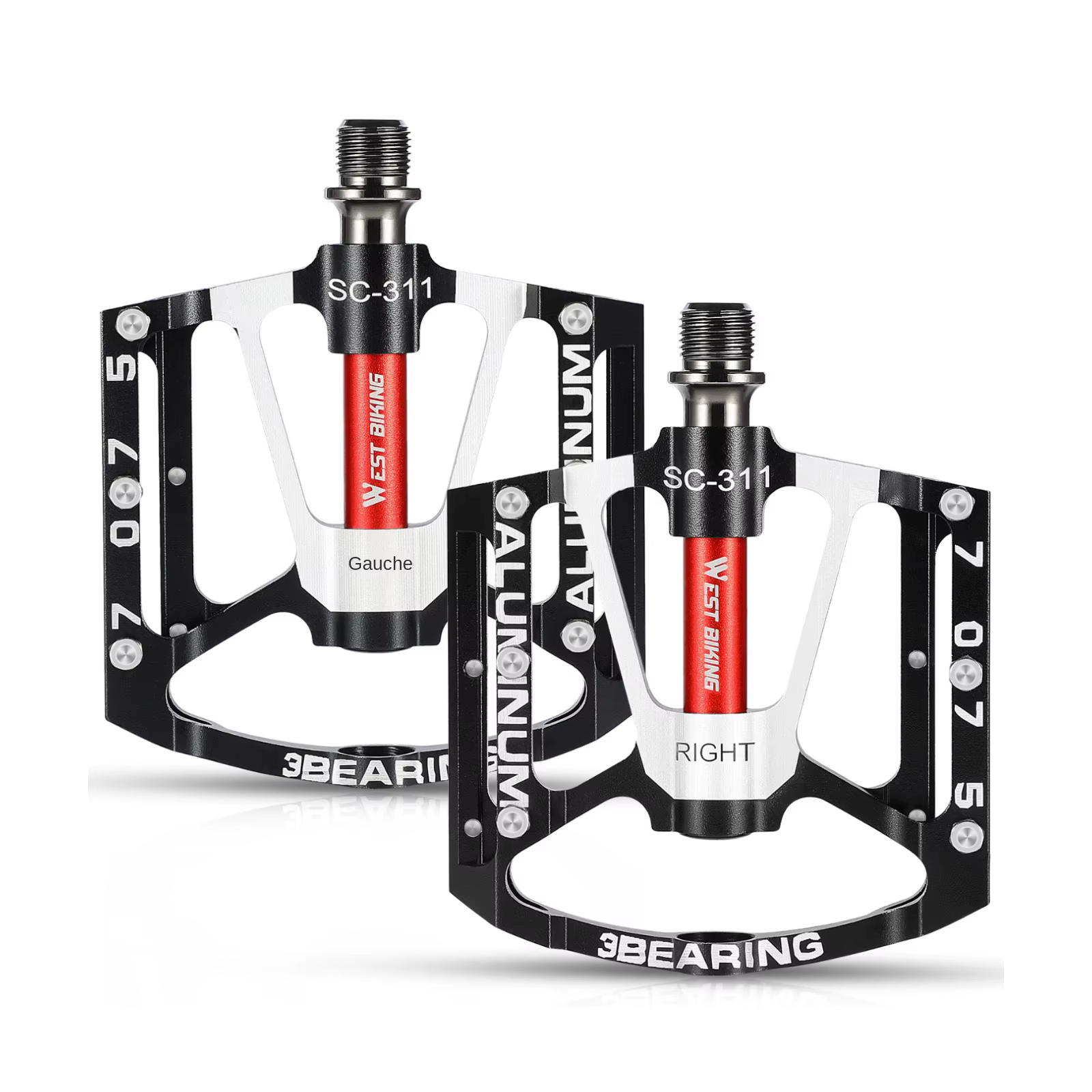 WEST BIKING pédales de vélo ultralégères antidérapantes CNC BMX vtt pédale