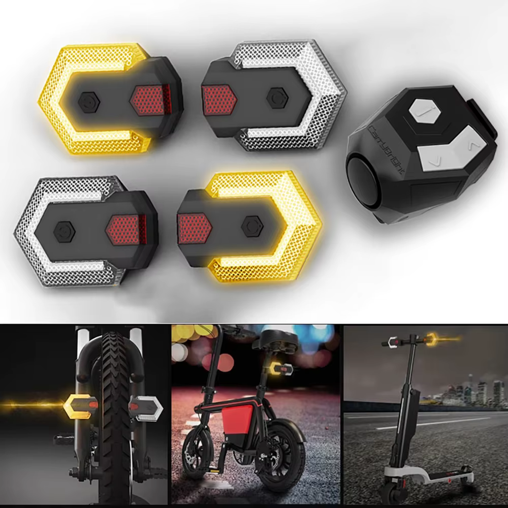 Feu de vélo LED avec télécommande sans fil