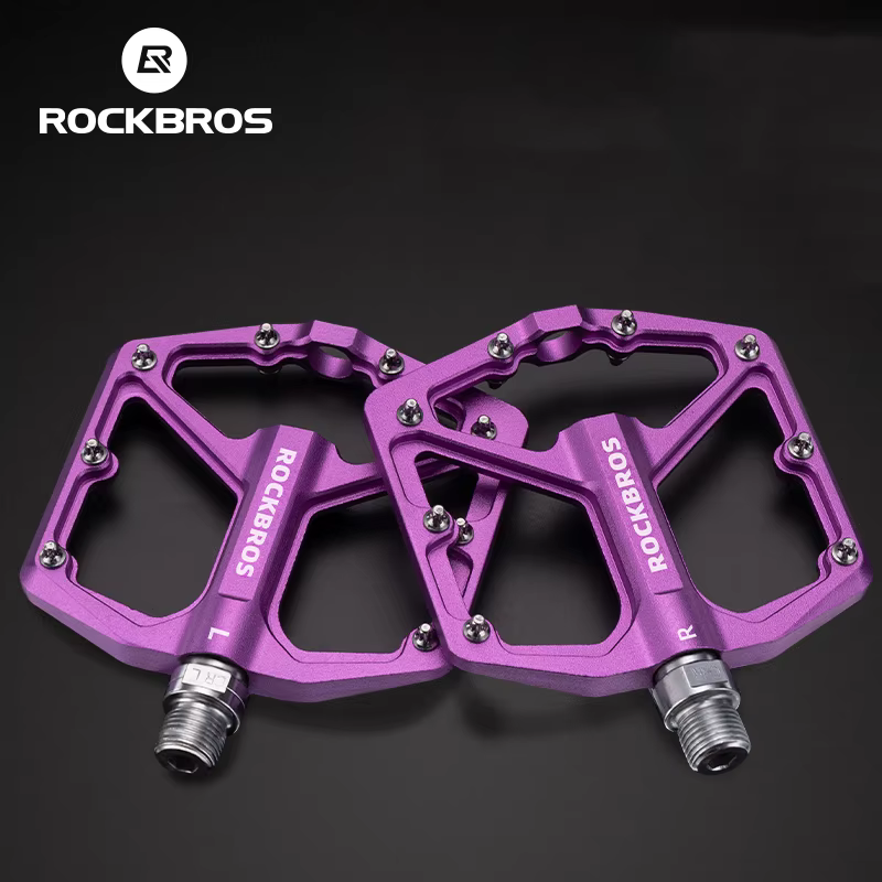 ROCKBROS pédales de vélo antidérapantes en alliage d'aluminium