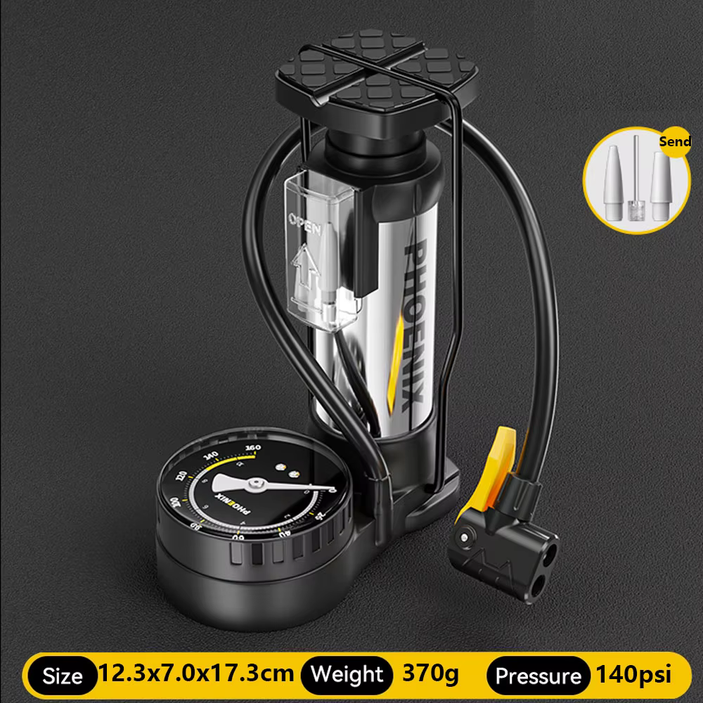 XUNTING Double cylindre vtt haute pression 150 PSI pompe à vélo Portable