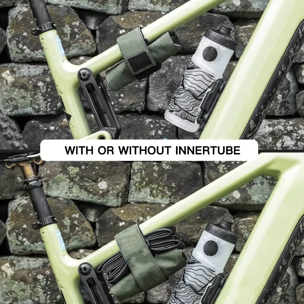 Sac à outils de vélo enveloppé dans un sac
