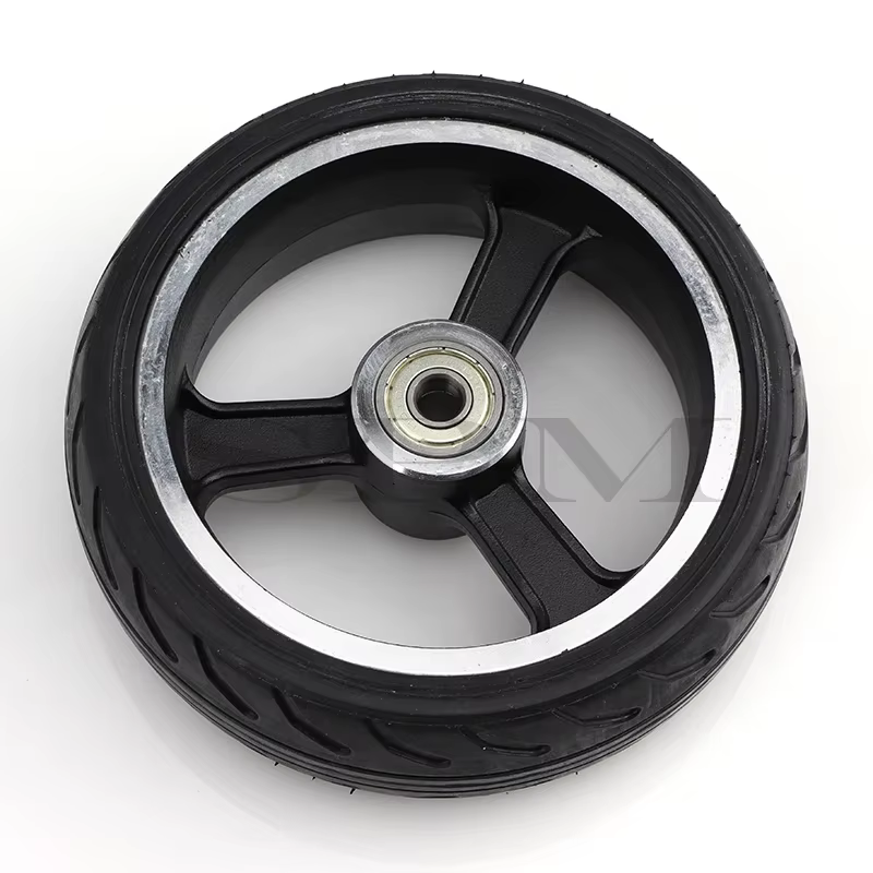 Roues Solides de Haute Qualité, 5 Pouces, Roue Rapide F0, Jackhot, Pneu Solide de Scooter en Fibre de Carbone Nes avec Jante en Alliage