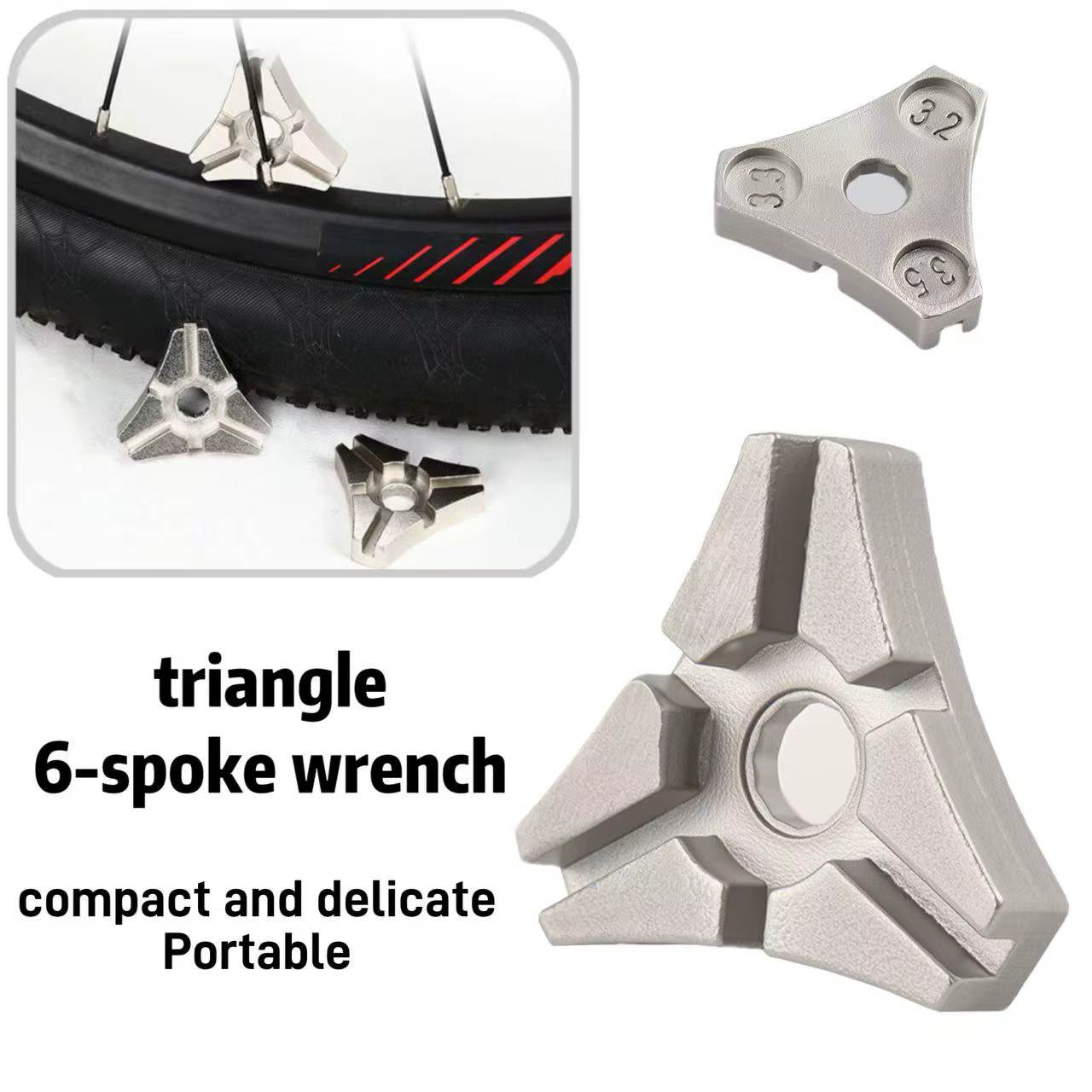 Clé à rayons de vélo 3.2/3.3/3.5mm